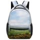 yanfind Children's Backpack Countryside Meadow Field Villa Grass Flowers Farms Sky Natural Landscape Mountainous Landforms Preschool Nursery Travel Bag