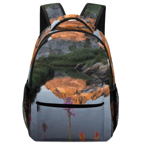 yanfind Children's Backpack Abies Scenery Range Tree  Wilderness Plant Fir Free Basin Stock Preschool Nursery Travel Bag