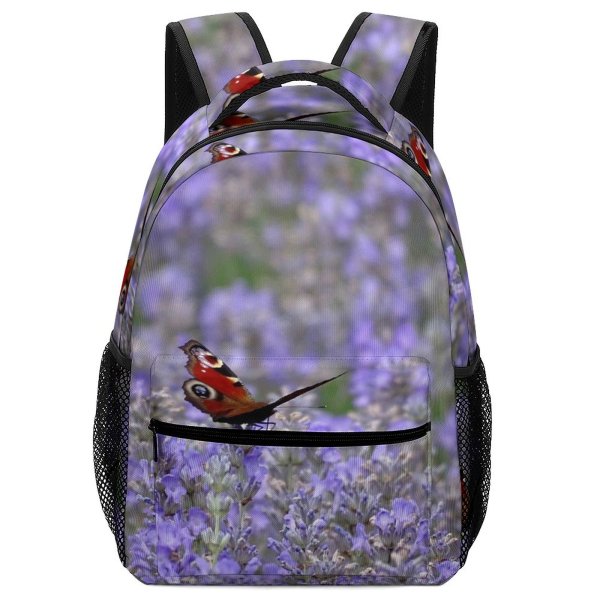 yanfind Children's Backpack Birds Plant Mottisfont Uk Insect Invertebrate Anemone  Flower Butterfly  Monarch Preschool Nursery Travel Bag