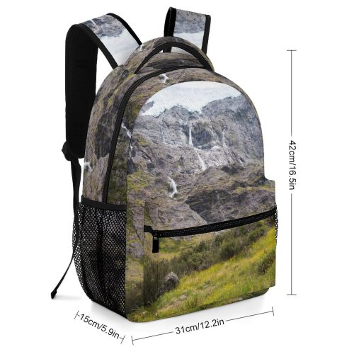 yanfind Children's Backpack Landscape Trail Wallpapers Pictures Outdoors Waterfall Snow  Wildflowers Park Preschool Nursery Travel Bag