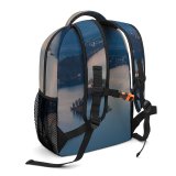 yanfind Children's Backpack Forest Scenery Clouds Sunset Landscape Daylight Mountains Island Sight Building Lakeside Scenic Preschool Nursery Travel Bag
