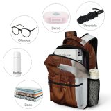 yanfind Children's Backpack  Religion Carving Buddhist Wood Prayer Zen Travel Spirituality  Wooden Wisdom Preschool Nursery Travel Bag