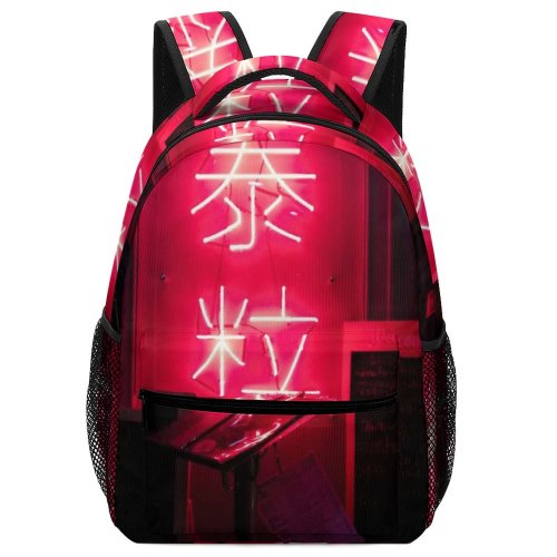 yanfind Children's Backpack Dark Design Illuminated Lamp Lights Entrance Public Light Neon Show Architecture Art Preschool Nursery Travel Bag