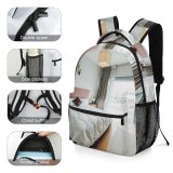 yanfind Children's Backpack Family Design Rug Lamp Curtain Home Television Window Table Room Bed Preschool Nursery Travel Bag