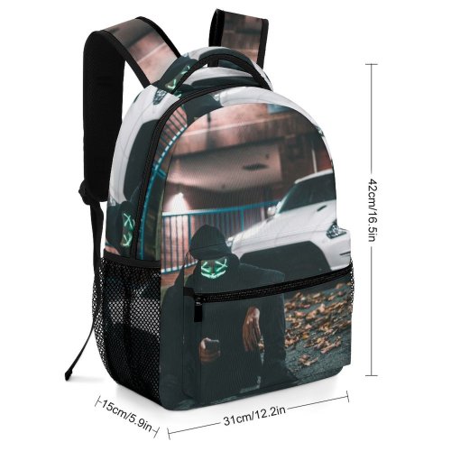 yanfind Children's Backpack Festive Gadget Garage Together Fearful Illuminate Lamp Fence Faded Online Autumn Stylish Preschool Nursery Travel Bag