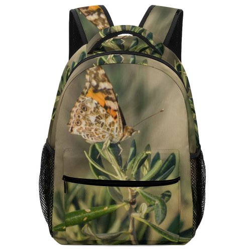 yanfind Children's Backpack Butterfly Insect Invertebrate Apiaceae  Flora Flower Plant Dill Seasoning Conifer Tree Preschool Nursery Travel Bag