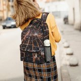 yanfind Children's Backpack From Citylights Evening Urban City Meet Buildings Illuminated Lights Cityscape Above Preschool Nursery Travel Bag