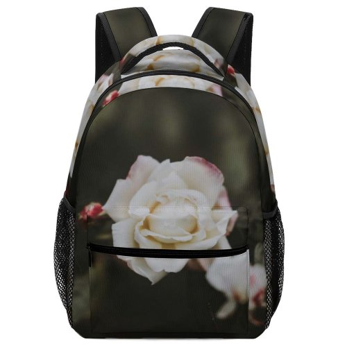 yanfind Children's Backpack Flower Rose  Flora Plant Floral Ant Insect Invertebrate Grey Bokeh Garden Preschool Nursery Travel Bag