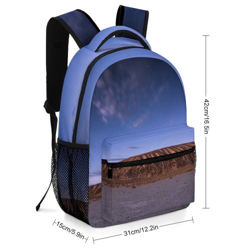 yanfind Children's Backpack Evening Salt Sky Wanderlust  Mountainscape Sand Dusk  Flats Travel Preschool Nursery Travel Bag