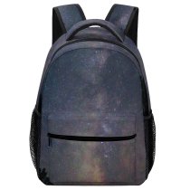 yanfind Children's Backpack Backlit Sky Evening Silhouette Dark Astronomy Scenic Starry Galaxy Cosmos Preschool Nursery Travel Bag