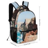 yanfind Children's Backpack Cliff Outdoors Promontory  Scenery Canyon Valley Mesa Ocean Sea Plateau Adventure Preschool Nursery Travel Bag