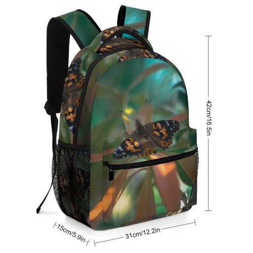 yanfind Children's Backpack Butterfly Insect Invertebrate Monarch Bee Honey Grey Stock Preschool Nursery Travel Bag