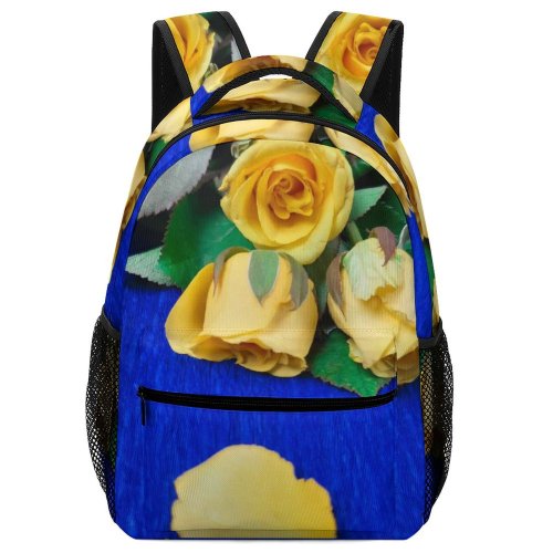 yanfind Children's Backpack Natural Bouquet Decoration  Rose Beauty Plant Space Free Arrangement Spring Preschool Nursery Travel Bag