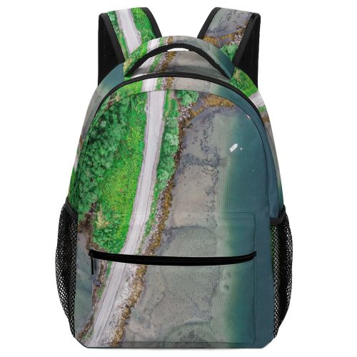 yanfind Children's Backpack Geography Bay Sand Landscape Daylight Travel Island Beach Watercrafts Outdoors Scenic Seashore Preschool Nursery Travel Bag