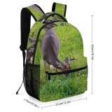 yanfind Children's Backpack Grassland Outdoors Cute Little Young Stag Hayfield Fur Preschool Nursery Travel Bag
