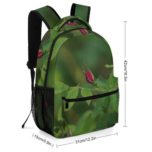 yanfind Children's Backpack  Flower Plant Rose Insect Invertebrate Veins Acanthaceae Leaf Sprout Bud Geranium Preschool Nursery Travel Bag