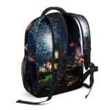 yanfind Children's Backpack Festival Dark Illuminated Lights Fireworks Evening Energy Event Light Explosion Outdoors Preschool Nursery Travel Bag