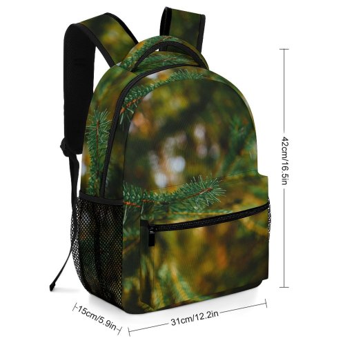 yanfind Children's Backpack Abies Gesees Vintage Tree  R Pine Plant Fir Larch Spruce Preschool Nursery Travel Bag