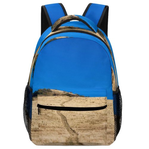 yanfind Children's Backpack Field Grassland Outdoors Countryside Mound Hill Creative Commons Preschool Nursery Travel Bag