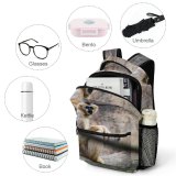 yanfind Children's Backpack Cheek Place Wildlife Gibbon Mouth Monkey  Prentiss Primate Baboon Preschool Nursery Travel Bag