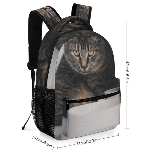 yanfind Children's Backpack Funny Sit Cute Fur Young  Room Family Furniture Pet Portrait Preschool Nursery Travel Bag