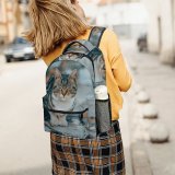 yanfind Children's Backpack Funny Outdoors Cute Little Street Young  Kitten Pet Wait Fur Portrait Preschool Nursery Travel Bag