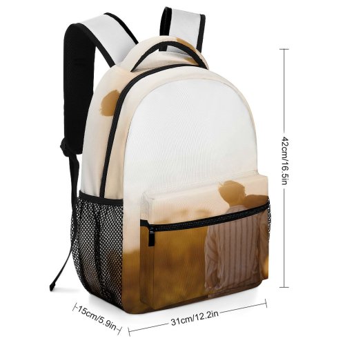 yanfind Children's Backpack Backlit  Relationship Girl Affection Sunset Landscape Photoshoot Romantic Evening  Love Preschool Nursery Travel Bag