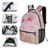 yanfind Children's Backpack Flower Plant  Dahlia Rose Petal Geranium Peony Abstract Macro Pedals Purple Preschool Nursery Travel Bag