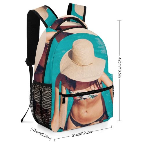 yanfind Children's Backpack Girl Swimsuit Bronzing Vacation Poolside Sexy Bikini Daylight Travel Dug Leisure Beach Preschool Nursery Travel Bag