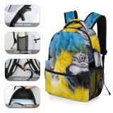 yanfind Children's Backpack Birds Macaw Parrot Coton Manor Gardens United  Feathers Beak  Wild Preschool Nursery Travel Bag