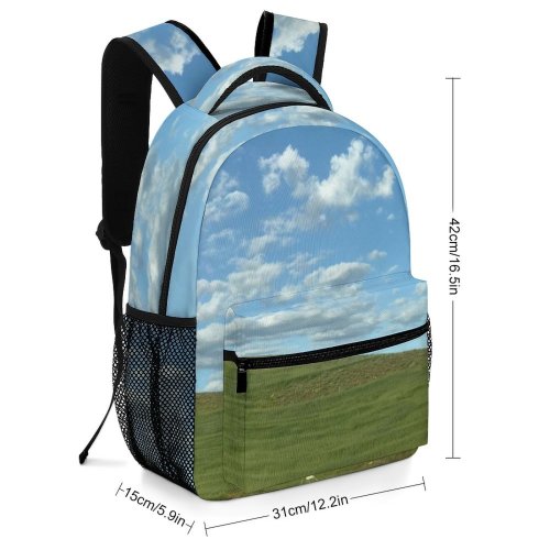yanfind Children's Backpack Field Grassland Outdoors Countryside Hill Land Mound Rural Plateau Preschool Nursery Travel Bag