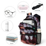 yanfind Children's Backpack  Shining Illuminated Lights Insubstantial Colorful Defocused Luminescence Abstract Round Bokeh Christmas Preschool Nursery Travel Bag