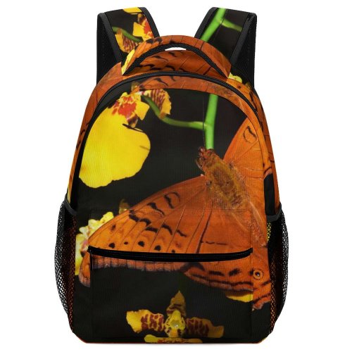 yanfind Children's Backpack Flower Butterfly Plant Cairns Australia Invertebrate Pollen Insect  Monarch Botanic Gardens Preschool Nursery Travel Bag