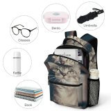 yanfind Children's Backpack Nose Pet Ears Pictures Grey Kitten Gato Free Whiskers Cat Preschool Nursery Travel Bag