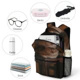 yanfind Children's Backpack Kitty Furniture Pet Seat Wooden Sleeping Resting Felidae Tabby Whiskers Wood Rest Preschool Nursery Travel Bag