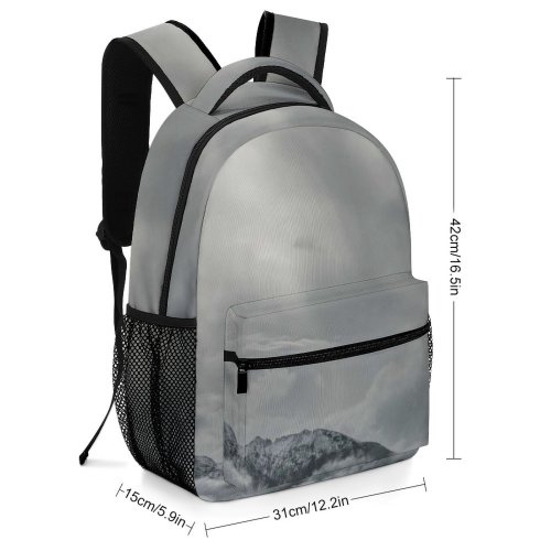 yanfind Children's Backpack Grey  Cloud Sky Alps Outdoors Mist Fog  Ray Foggy Cumulus Preschool Nursery Travel Bag