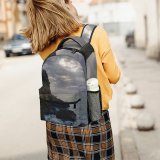 yanfind Children's Backpack Cliff Outdoors Promontory Cinque Terre  Italy Ocean Sea Grey Public Domain Preschool Nursery Travel Bag