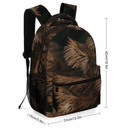 yanfind Children's Backpack Abies Pine Plant Chicken Spruce Pictures Tree Fir Free Fowl Birds Preschool Nursery Travel Bag