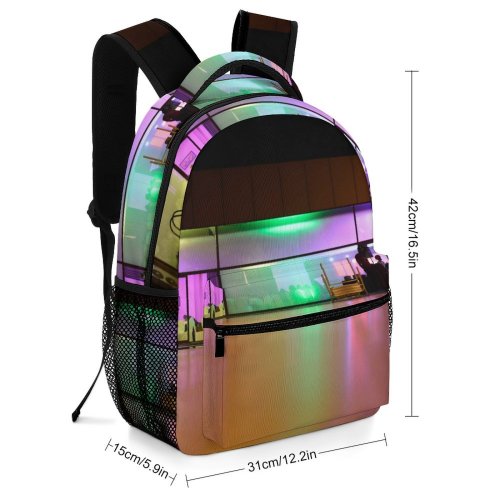 yanfind Children's Backpack Exhibition City Lights Event Room Light Building Occassion Architecture Reflection Hall Preschool Nursery Travel Bag