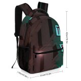 yanfind Children's Backpack Dark Time Design Illuminated Lights Evening Light Display Building Urban Signalise Outdoors Preschool Nursery Travel Bag