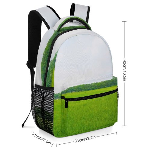 yanfind Children's Backpack Field Grassland Outdoors Countryside Paddy Plant Vegetation Rural Preschool Nursery Travel Bag