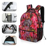 yanfind Children's Backpack Landscape Plant Forest Cascading Domain Foliage Pictures Greenery Tree Leaves Maple Preschool Nursery Travel Bag