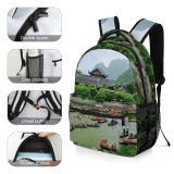 yanfind Children's Backpack Festival Tourism City Vacation Trang Landscape Lehoi Travel Colorful Hills Island Preschool Nursery Travel Bag
