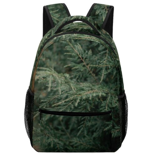 yanfind Children's Backpack Abies Tree Greenery Pine Portland Plant Branches Fir Larch Spruce Preschool Nursery Travel Bag