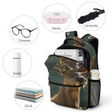 yanfind Children's Backpack Zealand Reindeer Cute Deer Moose Wildlife Preschool Nursery Travel Bag