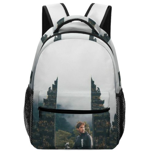 yanfind Children's Backpack Bali Bike Motor Beautiful City Tourism Gate Handara Landscape Attraction Daylight Destination Preschool Nursery Travel Bag