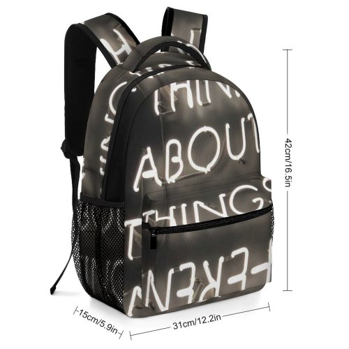 yanfind Children's Backpack Differently Dark Illuminated Things About Study Display Quote Box School Facts Preschool Nursery Travel Bag