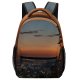 yanfind Children's Backpack Golden Tall City Illuminated Lights Cityscape Clouds Sunset Landscape Evening Buildings Preschool Nursery Travel Bag