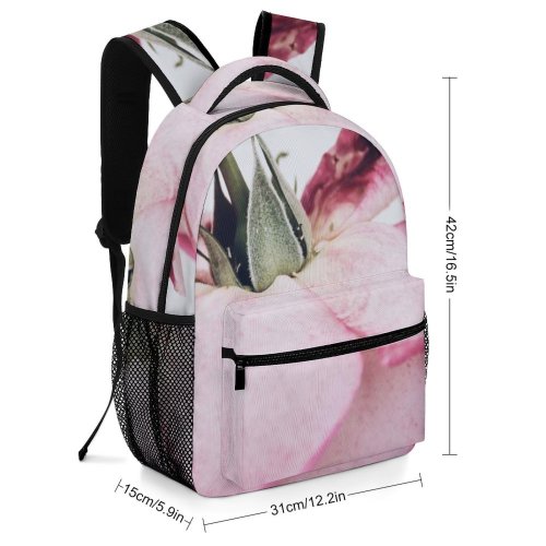 yanfind Children's Backpack Flower  Petal Plant Rose Geranium Leaf Creative Commons Preschool Nursery Travel Bag
