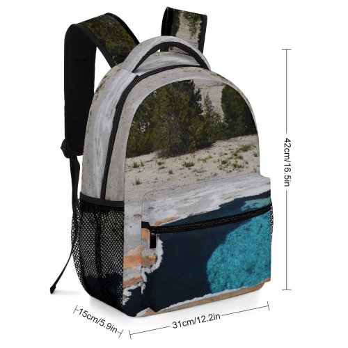 yanfind Children's Backpack Abies Hot Tree Geyser Wyoming Faithful  Pine Old Plant Fir Preschool Nursery Travel Bag